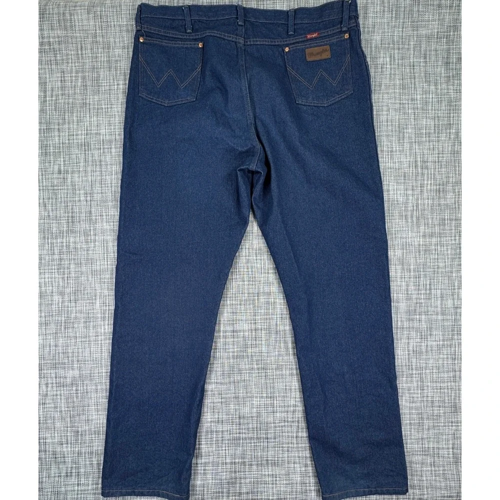 Wrangler Men's 44x36 31MWZPW Cowboy Cut Relaxed Fit Jeans Prewashed Indigo